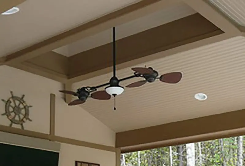 Harbor Breeze Twin Breeze II 74-Inch Outdoor Ceiling Fan – Rust-Resistant Bronze Finish, Wet-Rated Design