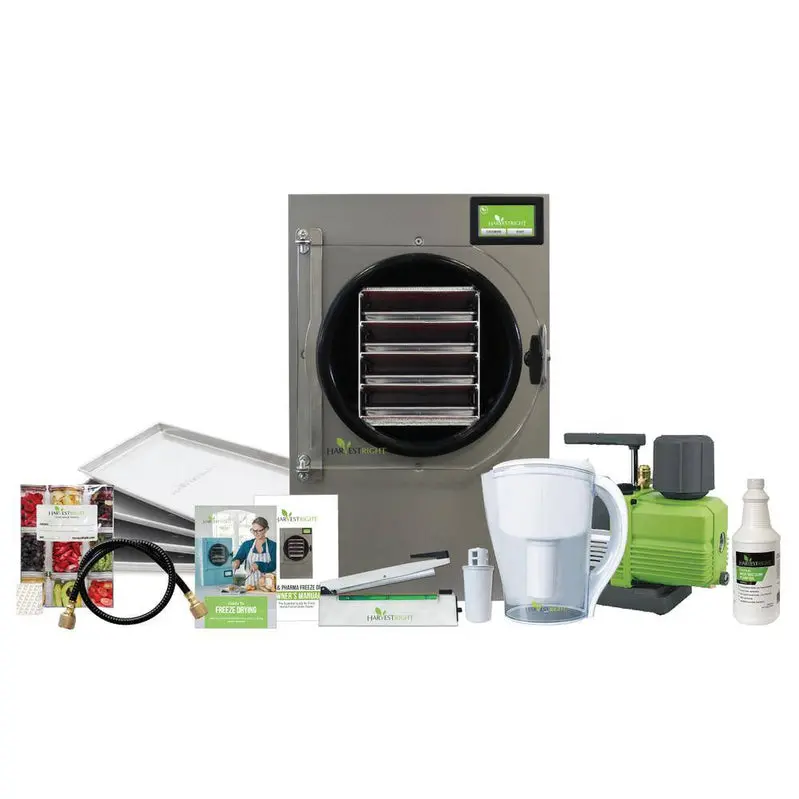 Harvest Right HRFD-SBL Medium Freeze Dryer – 5-Tray Aluminum Unit with Mylar Bag Starter Kit