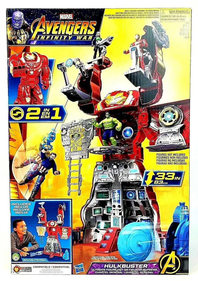Hasbro Marvel Avengers Infinity War Hulkbuster Ultimate Action Figure Playset – Includes Target Tower & Roto-Blade Launcher