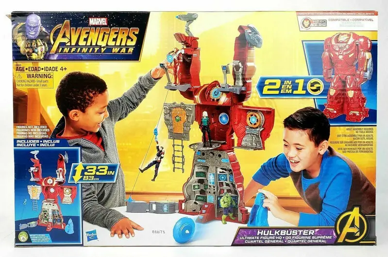 Hasbro Marvel Avengers Infinity War Hulkbuster Ultimate Action Figure Playset – Includes Target Tower & Roto-Blade Launcher