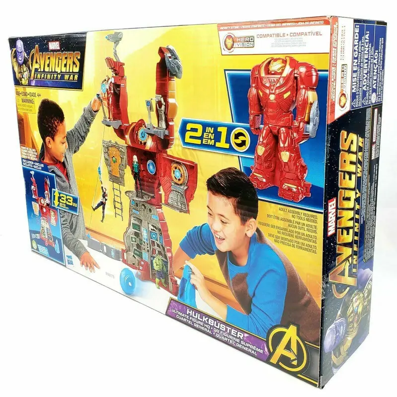 Hasbro Marvel Avengers Infinity War Hulkbuster Ultimate Action Figure Playset – Includes Target Tower & Roto-Blade Launcher
