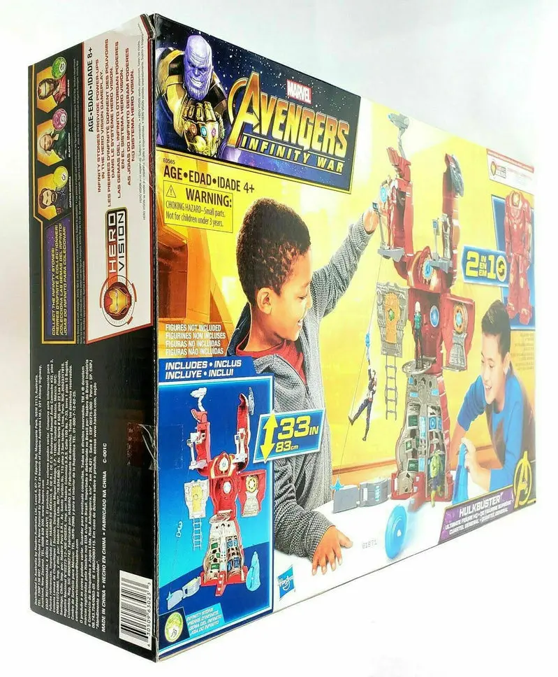Hasbro Marvel Avengers Infinity War Hulkbuster Ultimate Action Figure Playset – Includes Target Tower & Roto-Blade Launcher