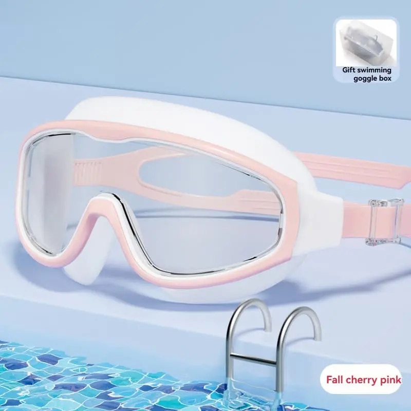 HD Anti-Fog Swim Goggles – Oversized Frame, Comfort Seal, Designed for Adults (Men & Women)
