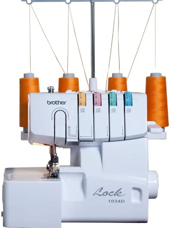 Heavy-Duty 1300 SPM Serger Machine – Metal Frame Overlocker with Trim Catcher & 3 Accessory Feet