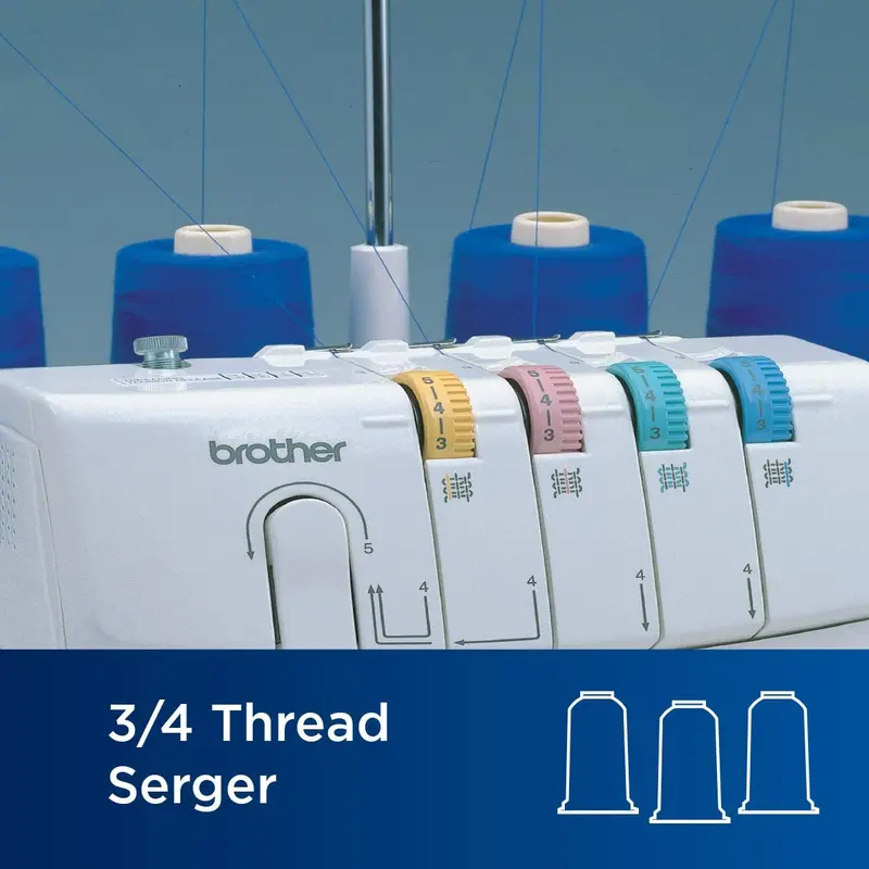 Heavy-Duty 1300 SPM Serger Machine – Metal Frame Overlocker with Trim Catcher & 3 Accessory Feet