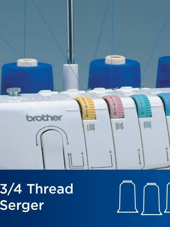 Heavy-Duty 1300 SPM Serger Machine – Metal Frame Overlocker with Trim Catcher & 3 Accessory Feet