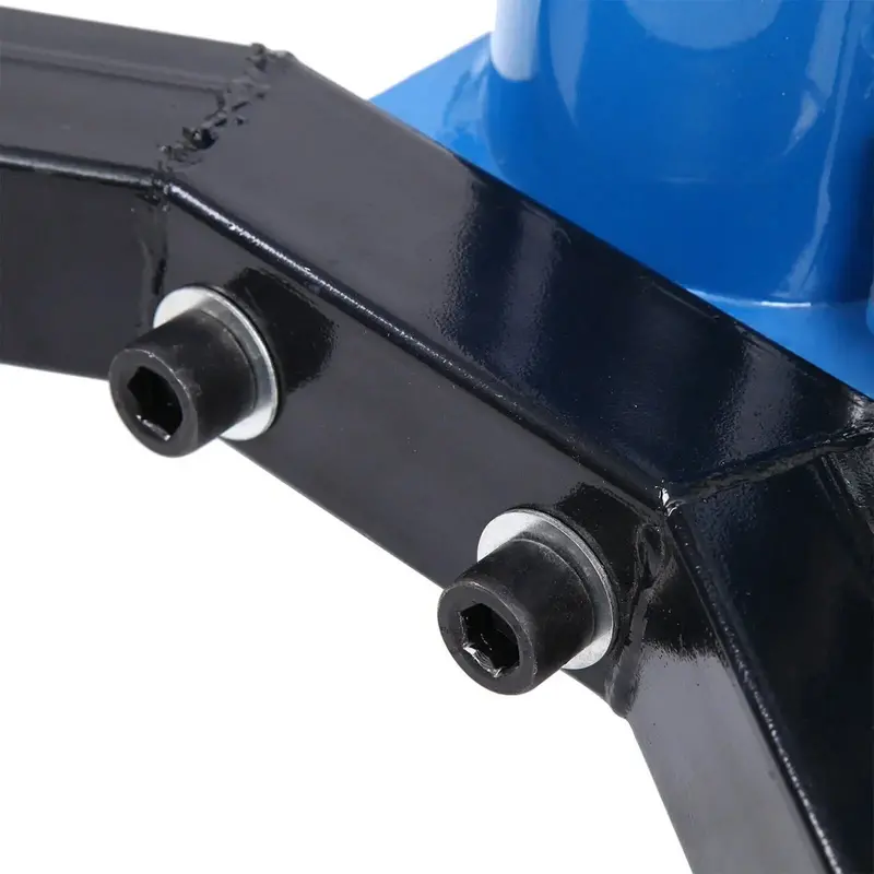 Heavy-Duty 1660-Lb Vertical Hydraulic Transmission Jack with 360° Swivel Pedal – Blue, Adjustable 33" to 70" Height (0.75-Ton Capacity) 3