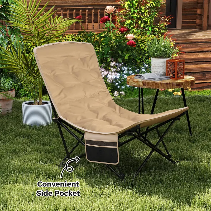 Heavy-Duty 4-Position Outdoor Folding Chair with 500-Pound Weight Capacity 2
