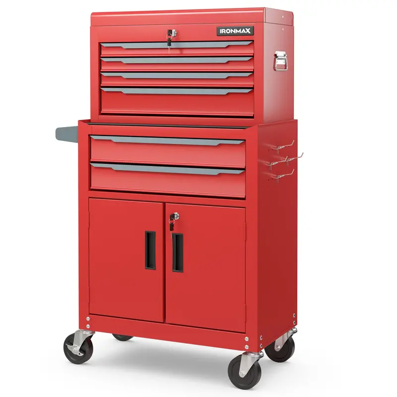 Heavy-Duty 6-Drawer Rolling Tool Chest with Locking Casters 2