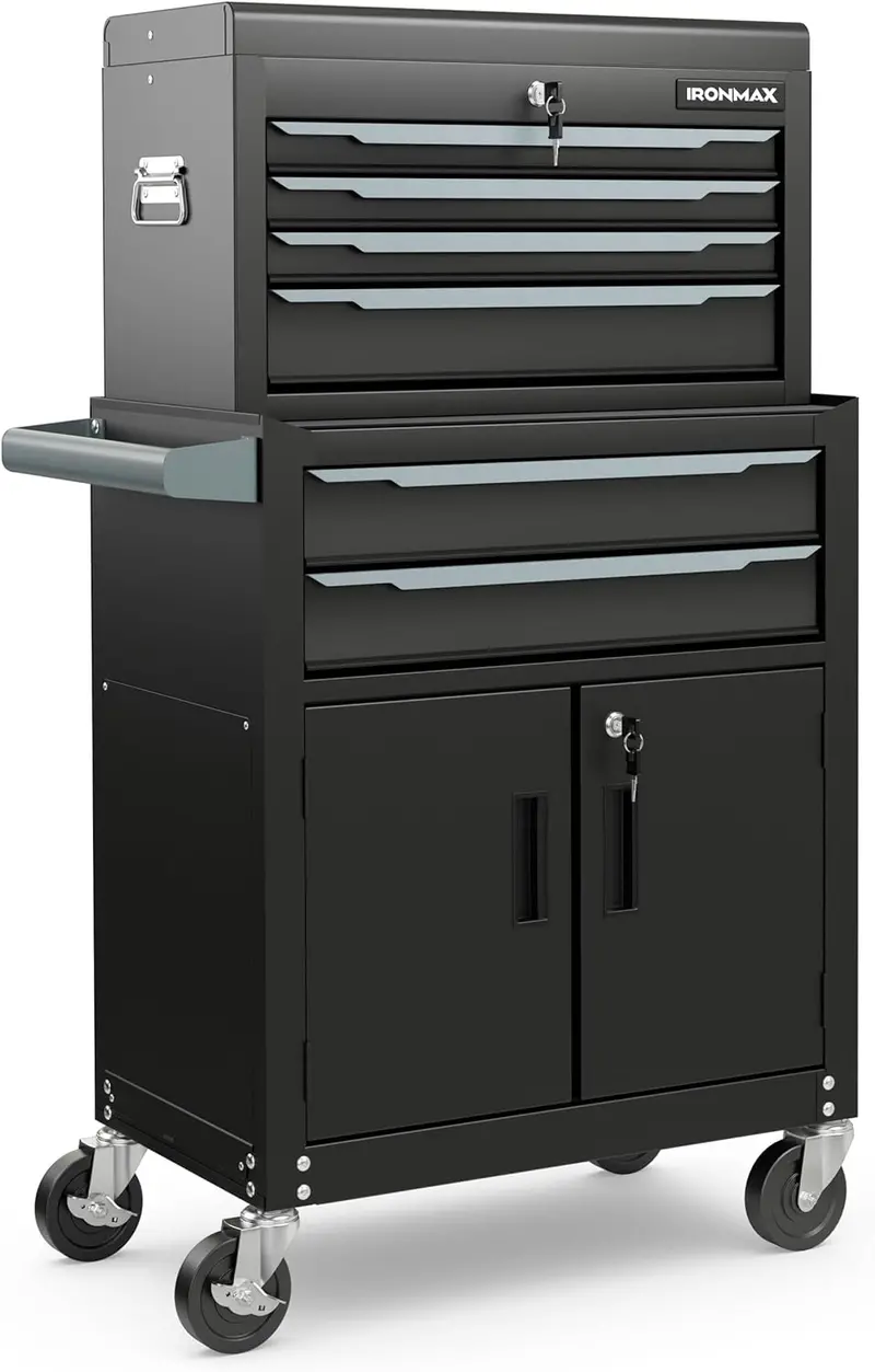 Heavy-Duty 6-Drawer Rolling Tool Chest with Locking Casters