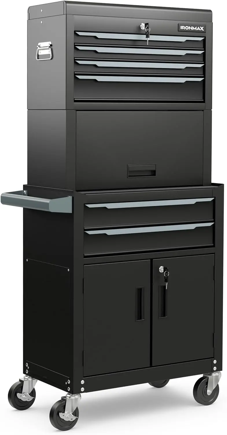Heavy-Duty 6-Drawer Rolling Tool Chest with Locking Casters
