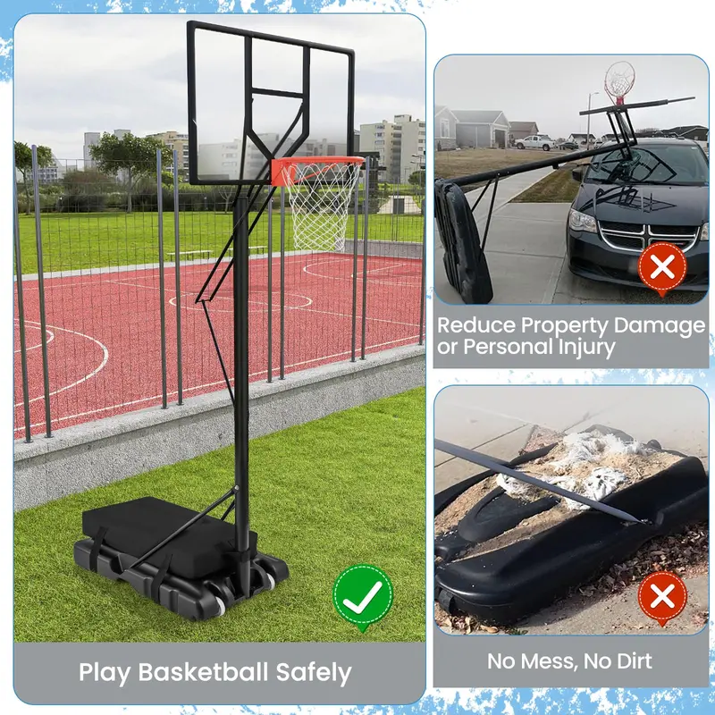 Heavy-Duty Basketball Hoop Sandbag Anchor – Indoor/Outdoor Weighted Base for Portable Rims 2