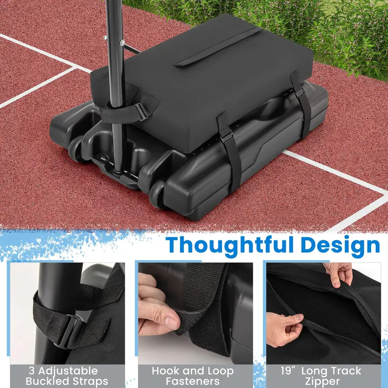 Heavy-Duty Basketball Hoop Sandbag Anchor – Indoor/Outdoor Weighted Base for Portable Rims