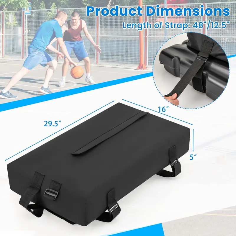 Heavy-Duty Basketball Hoop Sandbag Anchor – Indoor/Outdoor Weighted Base for Portable Rims