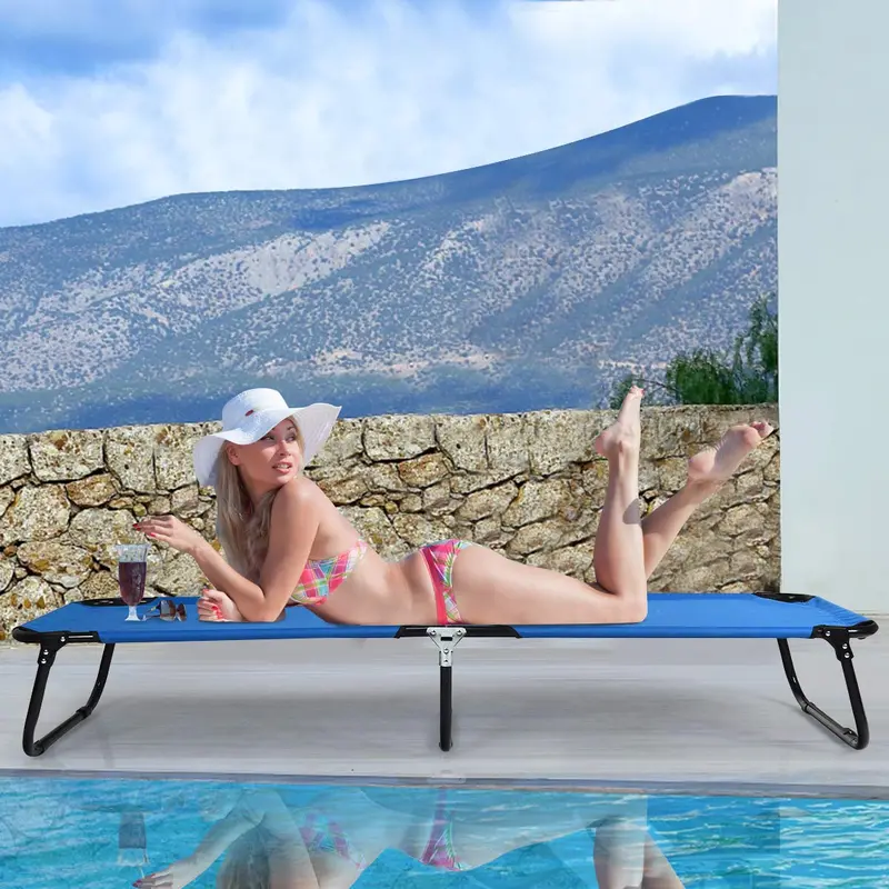 Heavy-Duty Collapsible Camping Cot – Reinforced Steel Frame & Compact Fold 2