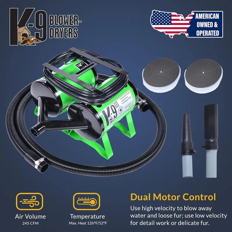Heavy-Duty Dog Blow Dryer – High-Airflow Force Dryer for Home & Salon Use | Durable Build with Optimized Heat & Air Performance