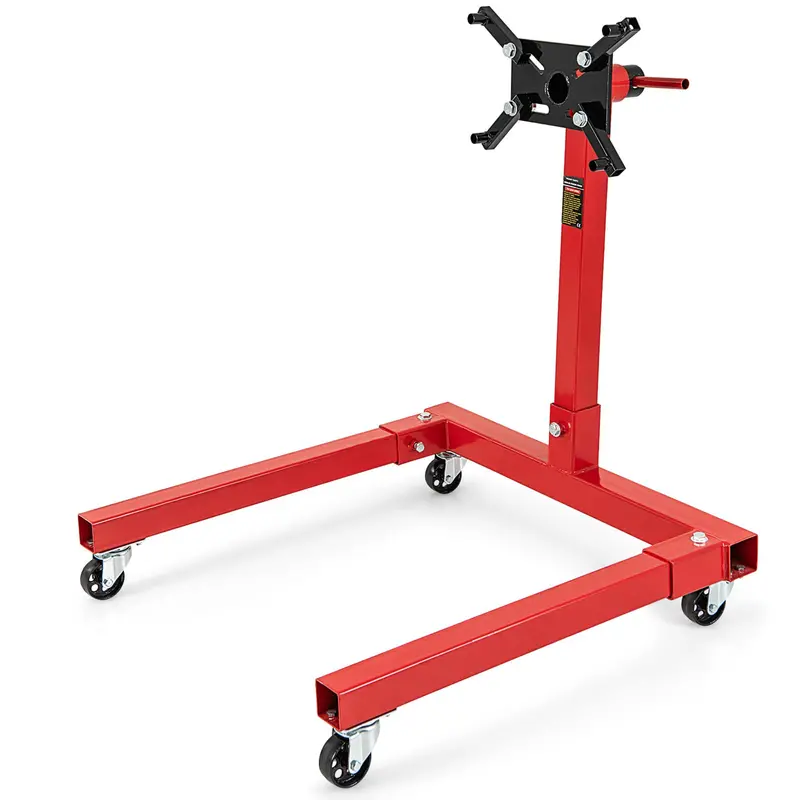 Heavy-Duty Engine Stand – 1500 lb Capacity Motor Support with Four Swivel Casters