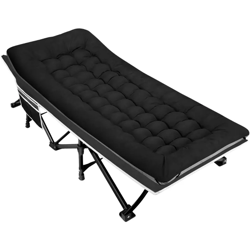 Heavy-Duty Folding Camping Cot: 28" Wide Mattress Support & 600 lb Weight Capacity 2