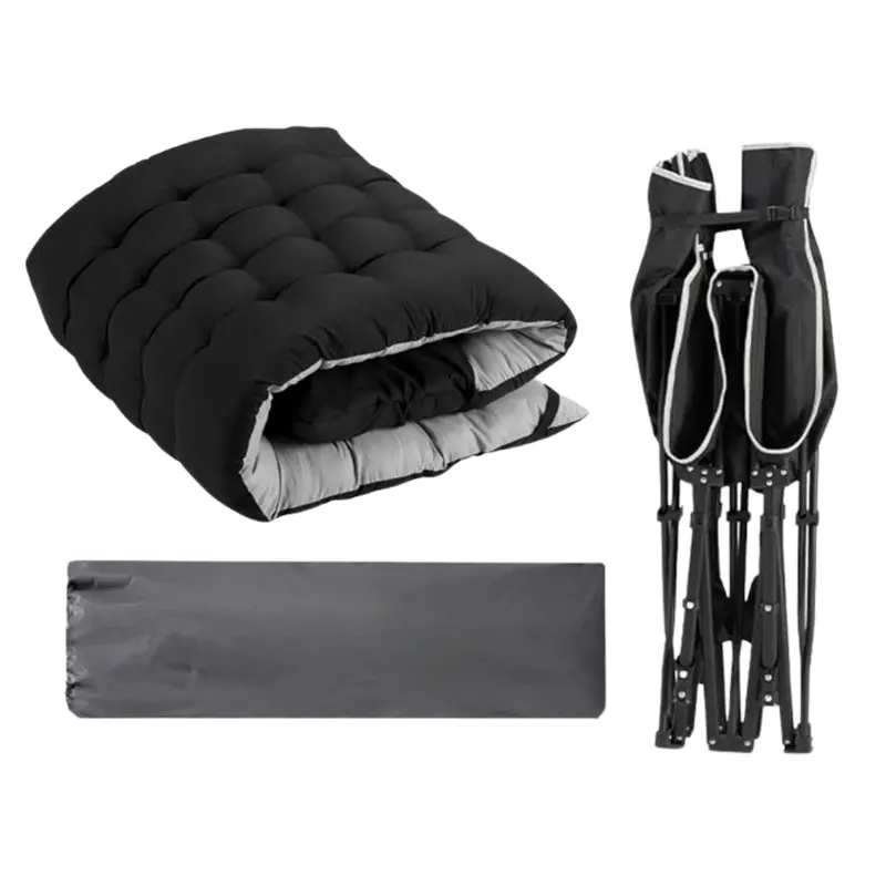 Heavy-Duty Folding Camping Cot: 28" Wide Mattress Support & 600 lb Weight Capacity