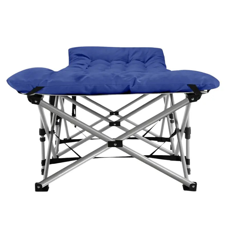 Heavy-Duty Folding Camping Cot: 28" Wide Mattress Support & 600 lb Weight Capacity