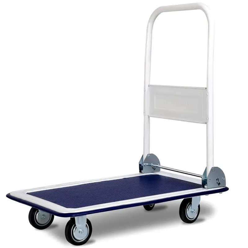 Heavy-Duty Folding Platform Cart – 330-LB Capacity Rolling Flatbed Utility Carrier