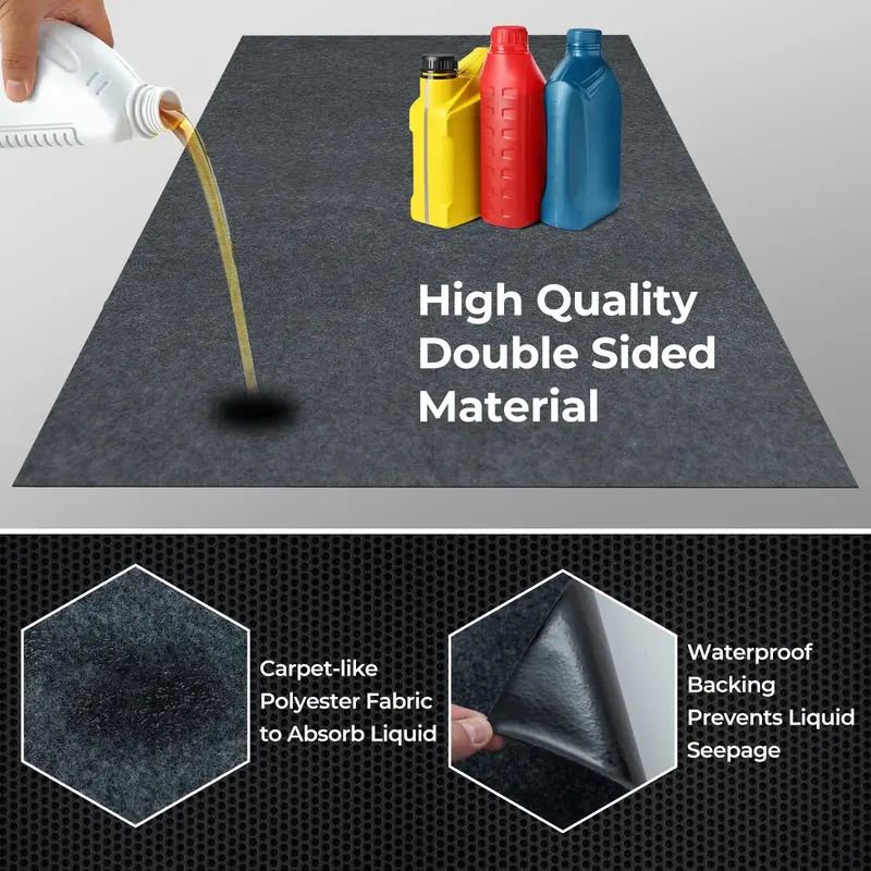 Heavy-Duty Garage Floor Mat – Protective, Non-Slip Surface for Workshop or Driveway