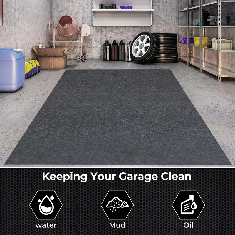Heavy-Duty Garage Floor Mat – Protective, Non-Slip Surface for Workshop or Driveway