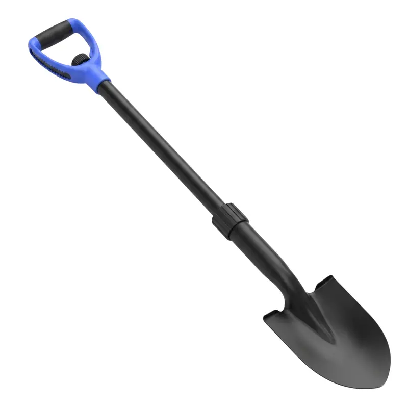 Heavy-Duty Garden Spade – Fiberglass-Shafted Steel Shovel for Tough Soil Conditions