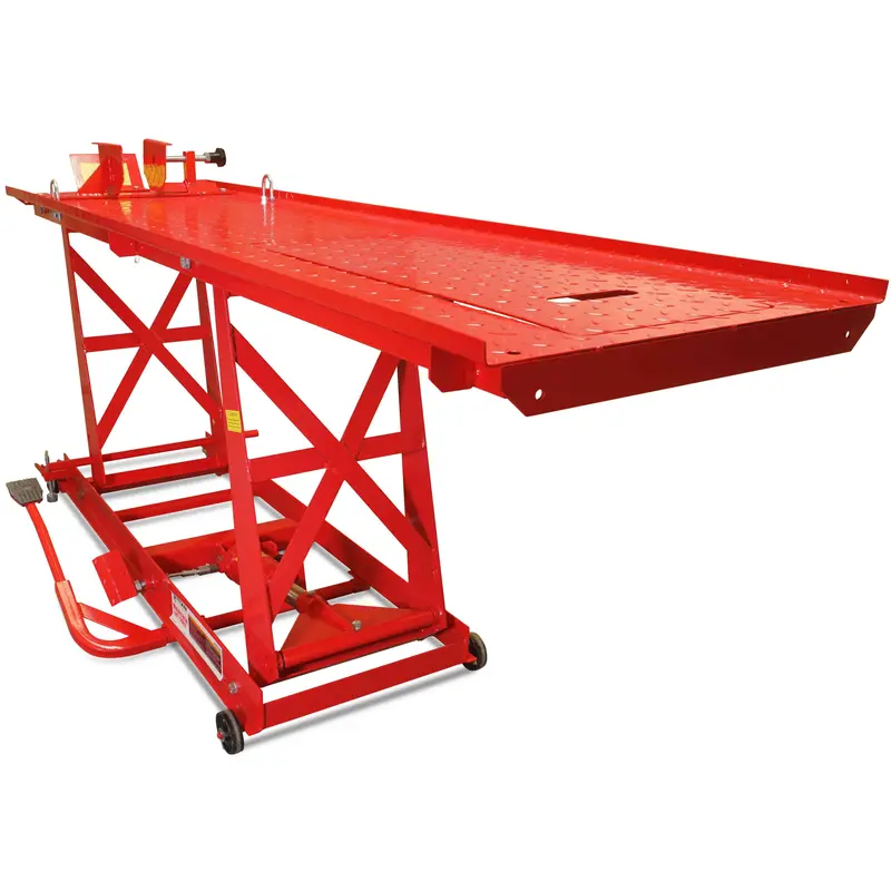 Heavy-Duty Hydraulic Motorcycle Lift Table – 1,000-Pound Capacity, Extra-Long Platform