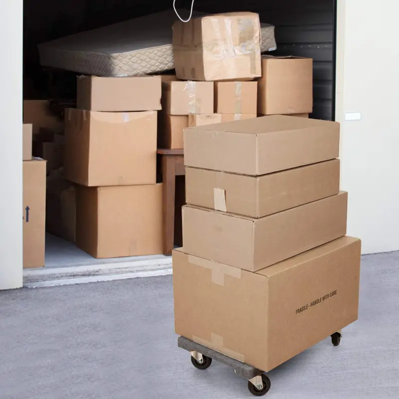 Heavy-Duty Moving Dolly – 30"x18" Carpet-Edged Furniture Transport Cart 2