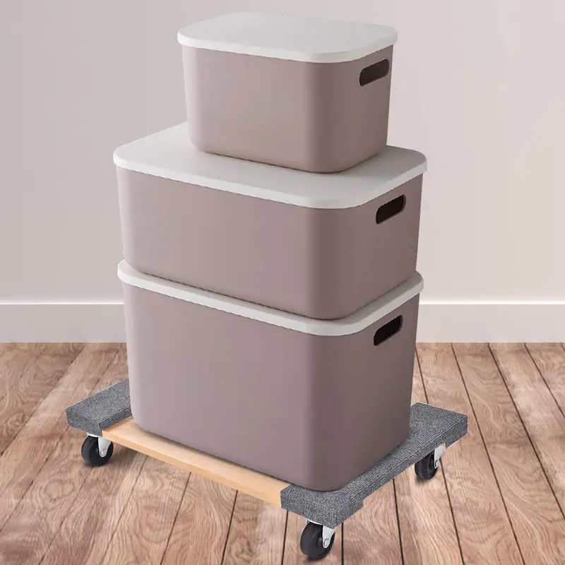 Heavy-Duty Moving Dolly – 30"x18" Carpet-Edged Furniture Transport Cart