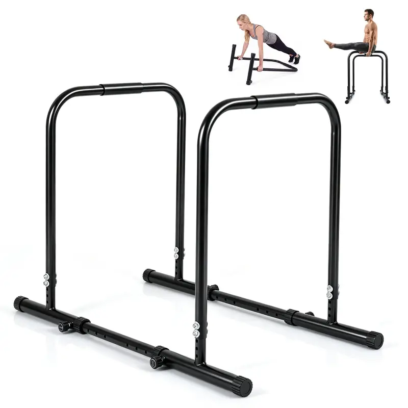 Heavy-Duty Parallettes – 660-LB Load Capacity Dip & Push-Up Station