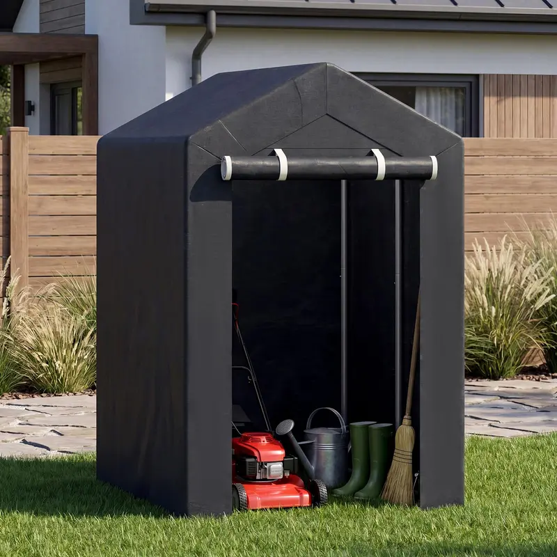Heavy-Duty Portable Storage Shed – Waterproof Outdoor Carport & Garage Tent for Vehicles or Gear 2