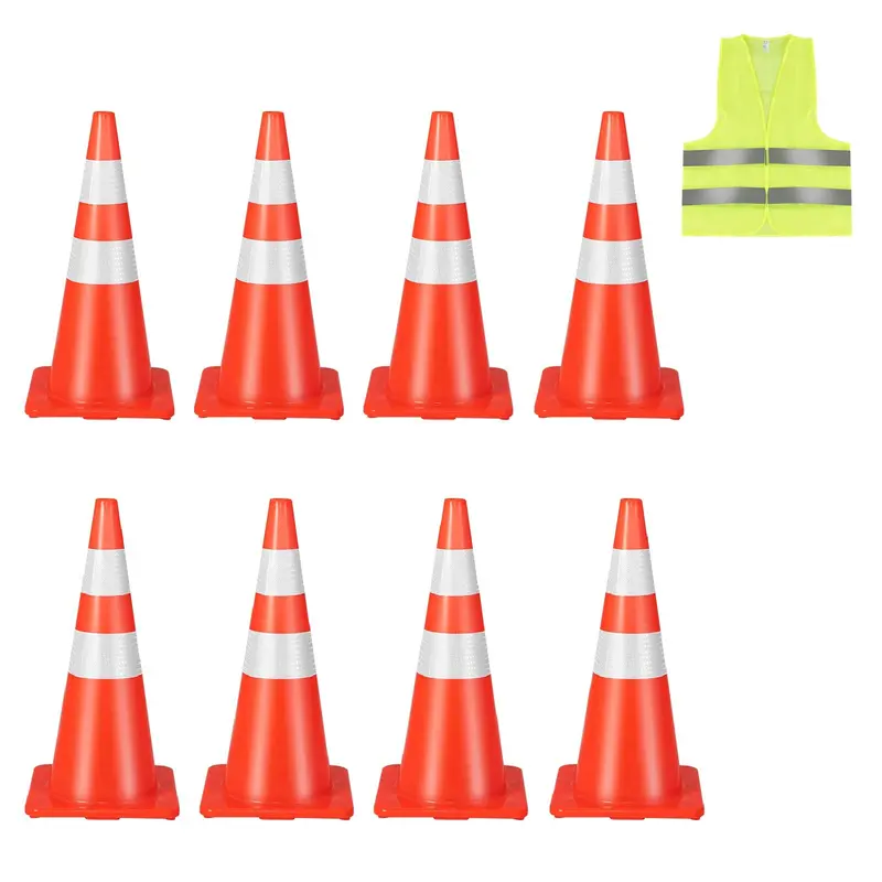 Heavy-Duty PVC Traffic Cone – Single Unit for Safety Signage