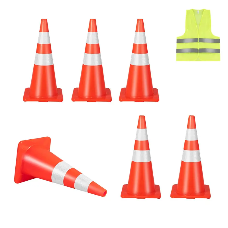 Heavy-Duty PVC Traffic Cone – Single Unit for Safety Signage