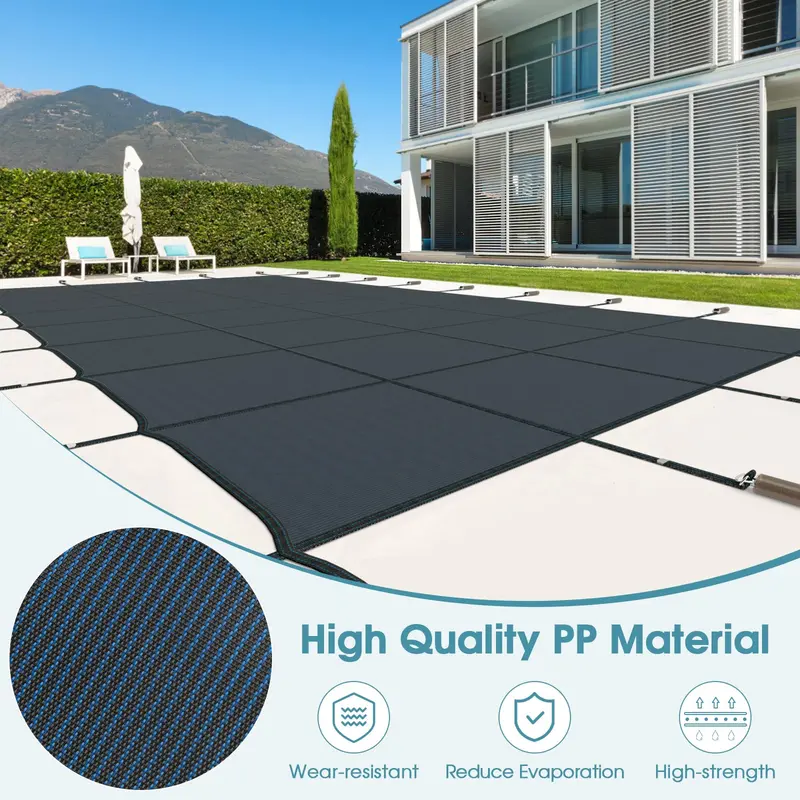 Heavy-Duty Rectangular Winter Pool Cover for 40' x 20' In-Ground Swimming Pools