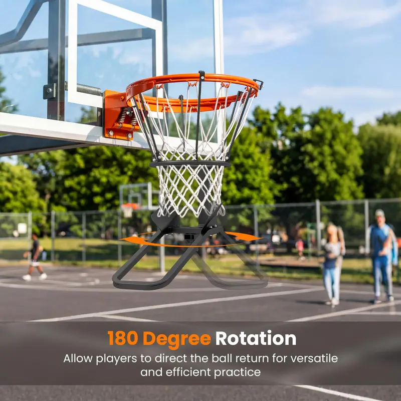 Heavy-Duty Rotating Basketball Return Attachment – 180° Swivel Rebounder 2