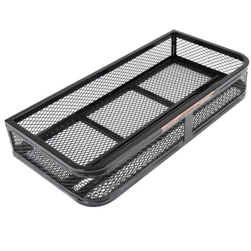 Heavy-Duty Steel ATV Front Basket Rack with Mesh Platform