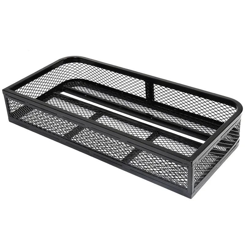 Heavy-Duty Steel ATV Front Basket Rack with Mesh Platform 2