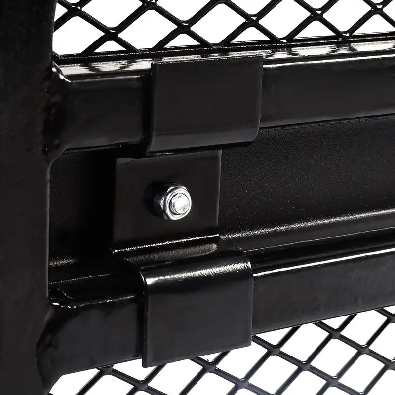 Heavy-Duty Steel ATV Front Basket Rack with Mesh Platform