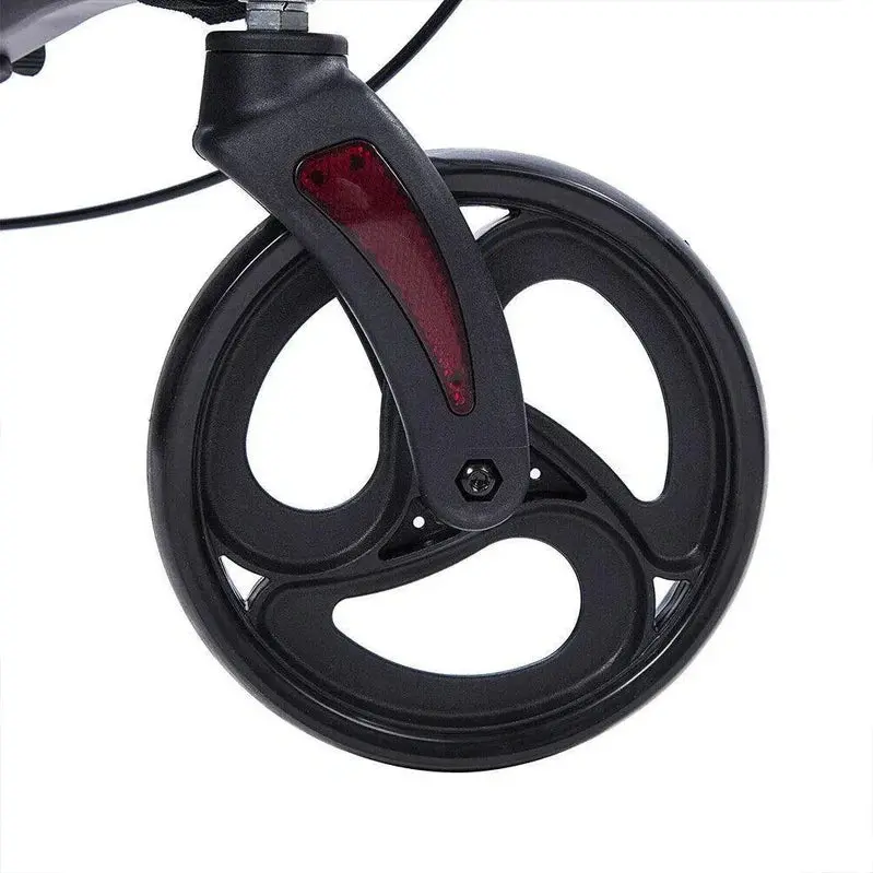 Heavy-Duty Upright Rollator Walker – Sturdy Standing Support Frame with Ergonomic Handles and Braking System