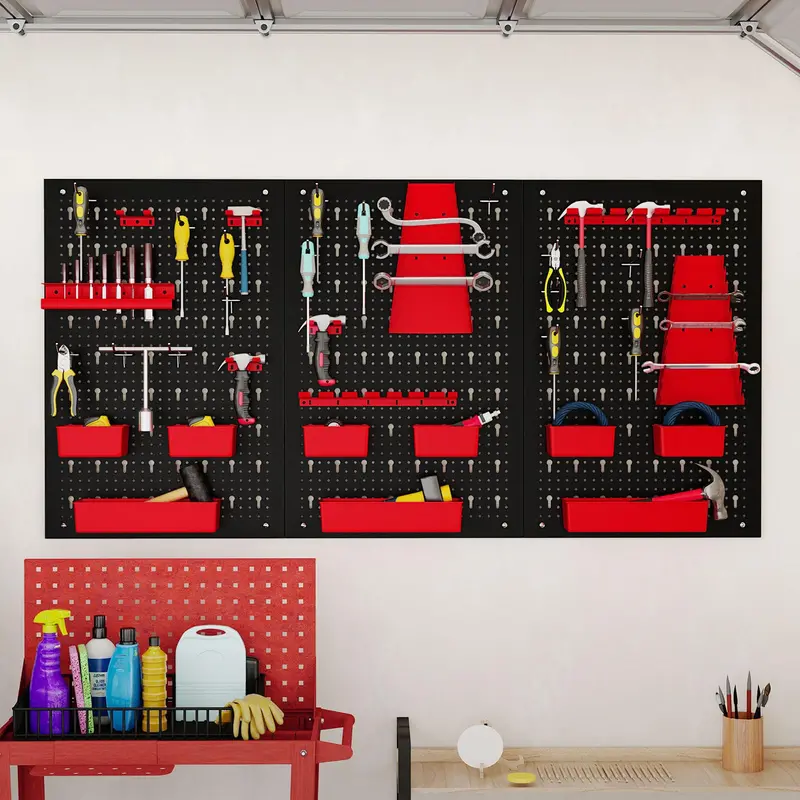Heavy-Duty Utility Tool Storage Board – Modular Garage & Workshop Organizer Kit