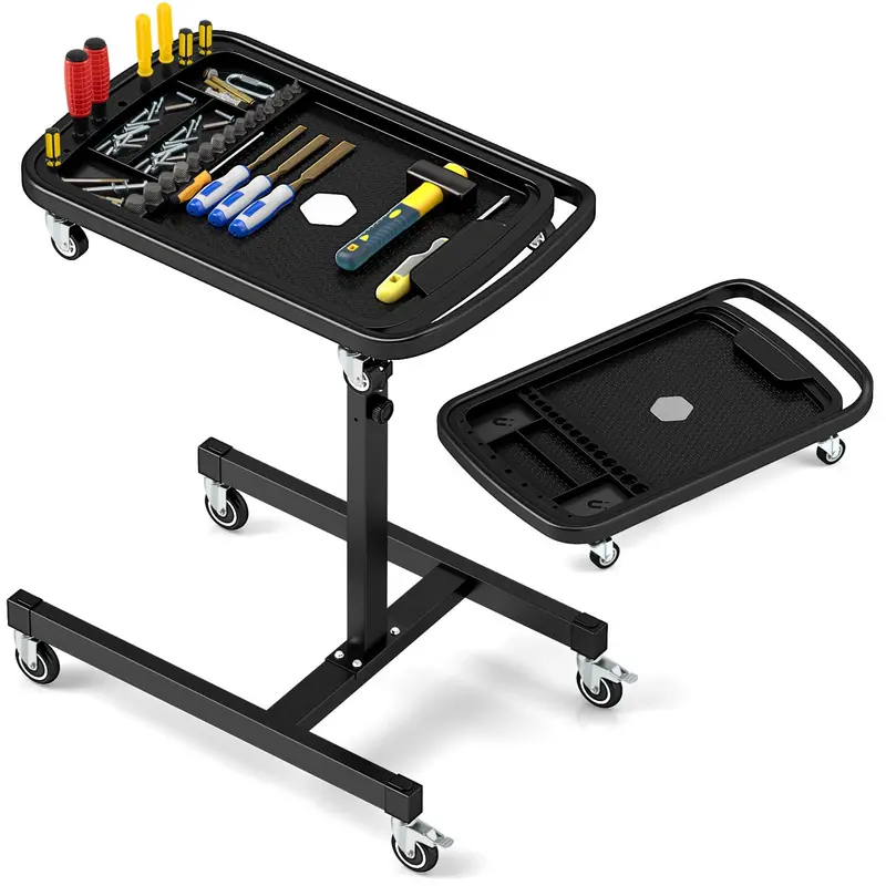Height-Adjustable Workbench – 31.5" to 48.5" Range with Modular Part Tray