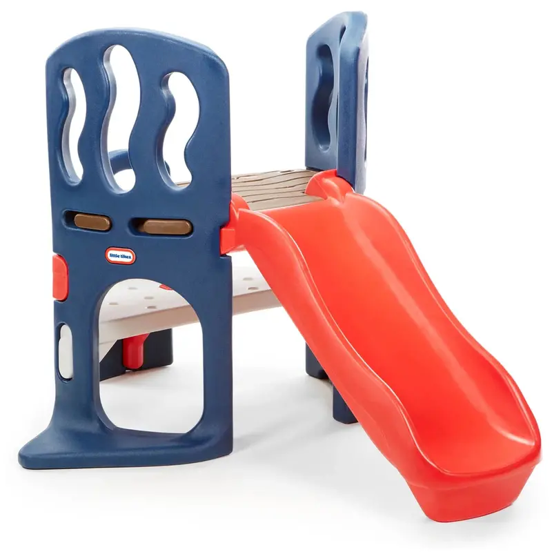 Hide-and-Slide Kids’ Climber & Slide – Blue and Red Indoor/Outdoor Play Structure for Ages 2–6
