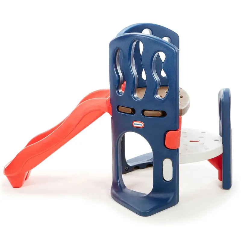 Hide-and-Slide Kids’ Climber & Slide – Blue and Red Indoor/Outdoor Play Structure for Ages 2–6