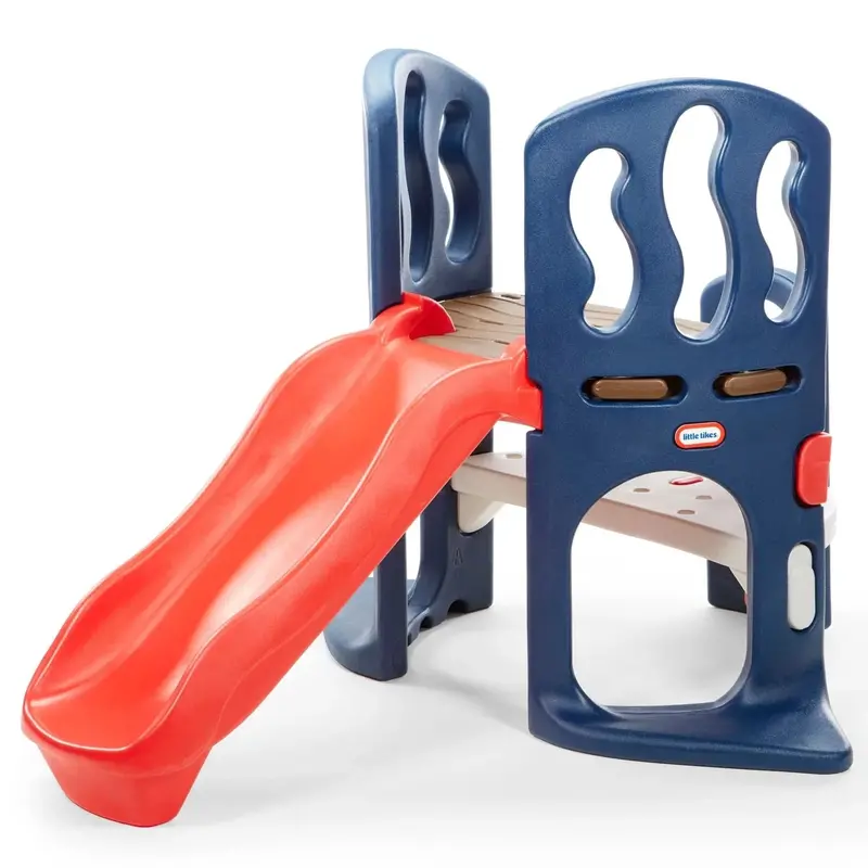 Hide-and-Slide Kids’ Climber & Slide – Blue and Red Indoor/Outdoor Play Structure for Ages 2–6