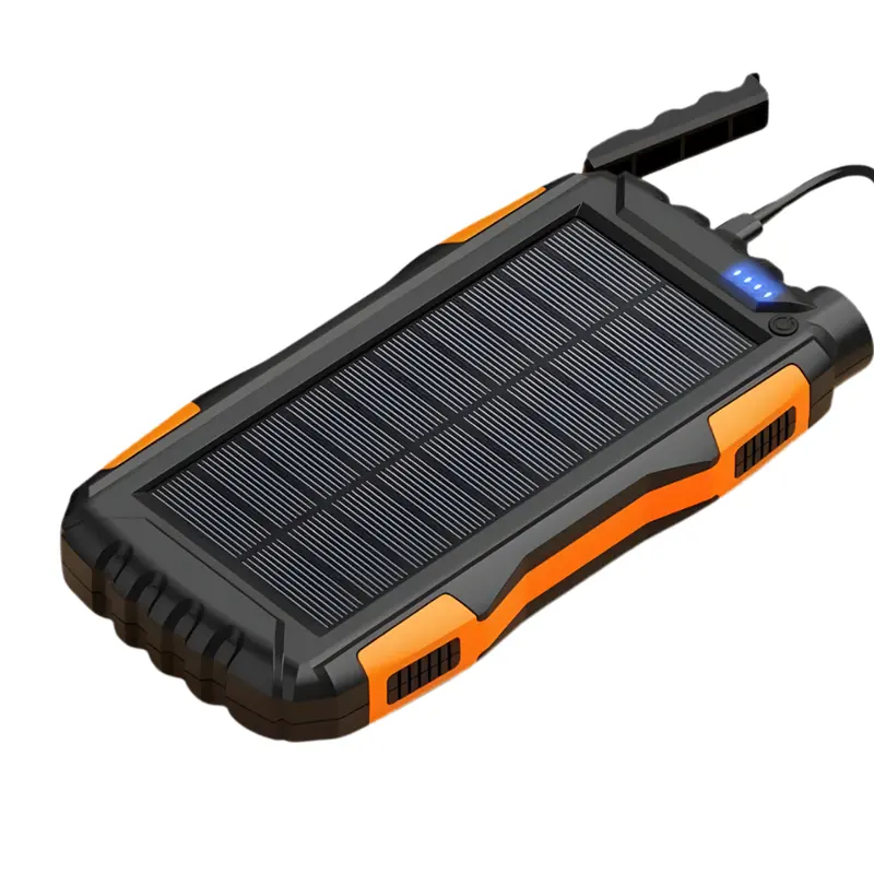 High-Capacity Solar Power Bank – 42800mAh with Built-in Flashlight & Dual USB Ports