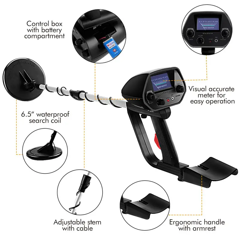 High-Precision Adjustable Metal Detector – Professional Gold & Relic Finder
