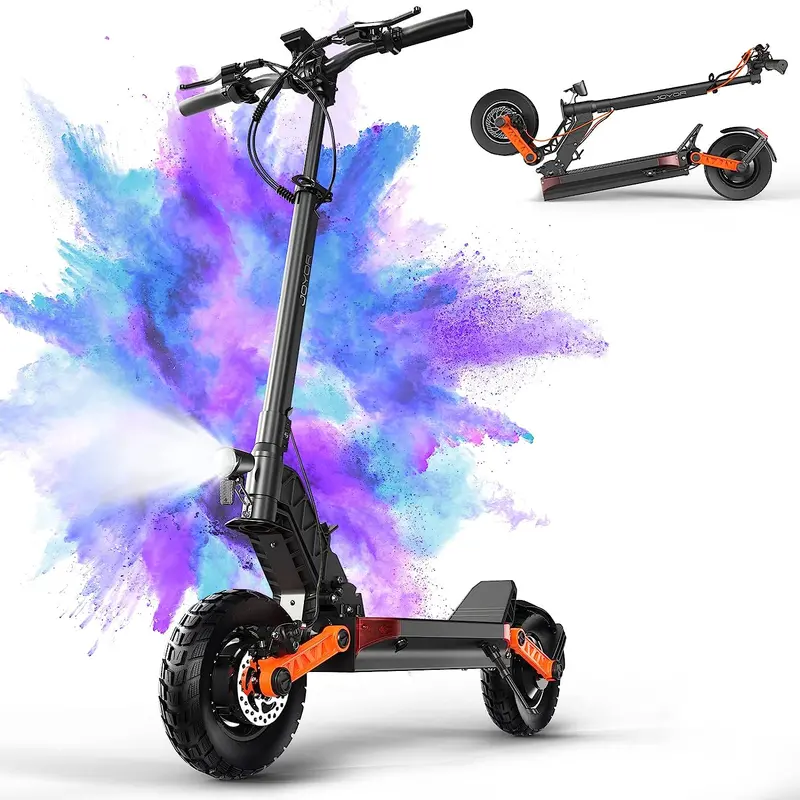 High-Speed Adult Electric Scooter – Hydraulic Brakes, 37 MPH Top Speed, All-Terrain Tire Design