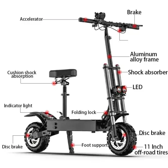 High-Speed Electric Scooter for Adults – Max Performance Model